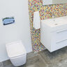 INODORO SUSPENDIDO NEW CUBE BLANCO - ARO CUADRADO 56X36X32 CM