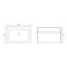 MUEBLE CON LAVATORIO PARA GRIFERIA BAJA SUNSET WHITE 60X48 CM