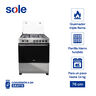 COCINA DE PIE COSOL026 76 CM 5 QUEMADORES 76X56X92 CM