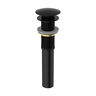 DESAGUE PARA LAVATORIO NEGRO MATE SIN REBOSE
