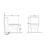 INODORO ONE PIECE DENVER BLANCO 4L / 6L - ARO ELONGADO 71.5X37.5X72 CM