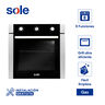 HORNO ELÉCTRICO SOLHO010V3 60 CM 59.5X61.8X59.6 CM SOLE - CHINA