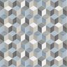 CERÁMICO ESMALTADO CUBO AZUL MATE 29.9X60.1 CM