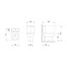 INODORO DOS PIEZAS SMART ONIX 3L / 6L ARO REDONDO