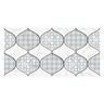 CERÁMICO ESMALTADO NIVAL HEXA WHITE BRILLO 30X60 CM