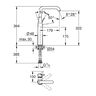 GROHE GRIFERÍA MONOCOMANDO ESSENCE ALTA PARA LAVATORIO CROMO
