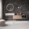 CERÁMICO ESMALTADO DRAIDE PRO MARBLE BLACK MATE 40X120 CM