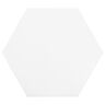 SEMIGRES ESMALTADO HEX WHITE MATE 22.8X22.8 CM
