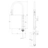 MONOMANDO MEZCLADOR COCINA SKY GUN GREY 7 LPM