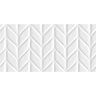CERÁMICO ESMALTADO ICE DECO CHEVRON WHITE BRILLO 30X60 CM