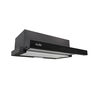 SOLE CAMPANA TELESCÓPICA SPAZIO BLACK 60 CM 59.6X32.5/49X21.5 CM