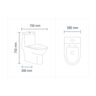 INODORO ONE PIECE APOLO BLANCO 3.5L / 4.8L - ELONGADO 70X39X75 CM