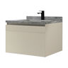 MUEBLE CON LAVATORIO SUSPENDIDO IBIZA BEIGE 60X56X50 CM