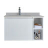 MUEBLE CON LAVATORIO SUSPENDIDO MILANO WHITE 80X56X50 CM