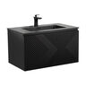 MUEBLE CON LAVATORIO SUSPENDIDO ZURICH BLACK 80X48X45 CM