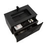 MUEBLE CON LAVATORIO SUSPENDIDO ZURICH BLACK 80X48X45 CM