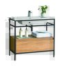 MUEBLE DE BAÑO A PISO FIRENZE 90X48X80 CM CON LAVATORIO