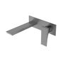 KLIPEN MONOMANDO MEZCLADOR LAVAMANOS KUBIKA GUN GREY A PARED