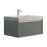 MUEBLE CON LAVATORIO SUSPENDIDO MORANDI GREEN 80X56X45 CM