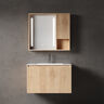 MUEBLE CON ESPEJO SUSPENDIDO DUBLIN CARAMEL 80X53X49 CM