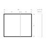 GABINETE SUSPENDIDO LAURA WHITE 85X15X70 CM