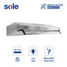 CAMPANA LINEAL NUEVA ROMA 2 MOTORES 3 VELOCIDADES 450 M3/H 59.5X48.5X13.5 CM