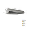 CAMPANA LINEAL ATENEA 60 CM 60X48.5X14 CM