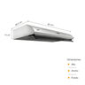 CAMPANA LINEAL ATENEA 90 CM 90x48.5x14