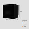 LAVAVAJILLAS LIBRE INSTALACIÓN BLACK 60 CM 8 PERSONAS 59X55.02X50 CM