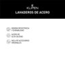 LAVADERO DE SOBREPONER QUEEN 1 POZA 43X43X17 CM