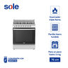 COCINA DE PIE ARUBA 76 CM 6 QUEMADORES 96X76.7X68 CM