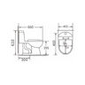 INODORO ONE PIECE NEW OLYMPIA BLANCO 4L / 6L - ARO ELONGADO 61X40.5X46 C