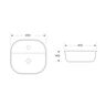 KLIPEN LAVATORIO BOWL ELLA NEGRO MATE 415X415X140