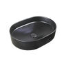 KLIPEN LAVATORIO BOWL LILY NEGRO MATE 500X370X135