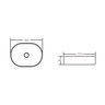 KLIPEN LAVATORIO BOWL LILY NEGRO MATE 500X370X135