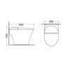 INODORO ONE PIECE SMART MINIMAL BLANCO 4.8L 68X39X47 CM