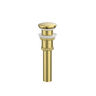 KLIPEN DESAGÜE PUSH 1 1/4" PARA LAVAMANOS SIN REBOSE PISCIS BRUSHED GOLD