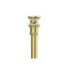 KLIPEN DESAGÜE PUSH 1 1/4" PARA LAVAMANOS CON REBOSE PISCIS BRUSHED GOLD