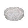 LAVATORIO BOWL NAPOLES TERRAZO BLANCO Y ROJO 42.5X10 CM