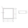 KLIPEN NICHO DECORATIVO 1 CUERPO BLOCK DORADO 33X33X10CM