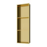 KLIPEN NICHO DECO 3 CUERPOS C/LUZ BLOCK DORADO 95X33X10CM