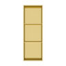 KLIPEN NICHO DECO 3 CUERPOS C/LUZ BLOCK DORADO 95X33X10CM