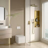 KLIPEN NICHO DECO 3 CUERPOS C/LUZ BLOCK DORADO 95X33X10CM