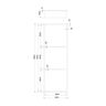 KLIPEN NICHO DECO 3 CUERPOS C/LUZ BLOCK DORADO 95X33X10CM