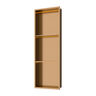 KLIPEN NICHO DECORATIVO 3 CUERPOS CON LUZ BLOCK BRONCE 95X33X10CM