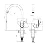 KLIPEN MONOMANDO MEZCLADOR COCINA BOSTON CROMO 7 LPM