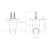 SOPORTE CONIC GOLD A PARED