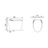 INODORO ONE PIECE SMART ARIAL BLANCO 4.8L 68X41X50 CM