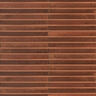 PORCELANATO ESMALTADO LUME CARAMEL STRUTTURA 3D RAKE LUX MARRÓN BRILLO 6X24 CM