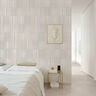 PORCELANATO ESMALTADO LUME BONE STRUTTURA 3D RAKE LUX WHITE BRILLO 6X24 CM